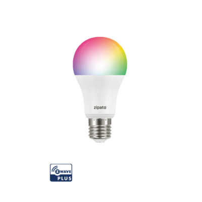لامپ هوشمند zipato - لامپ زیپاتو تحت پروتکل z wave - روشنایی هوشمند بیسیم - zipato bulb rgbw png
