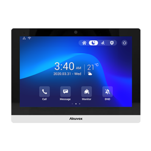 پنل آیفون هوشمند Akuvox مدل C319A به طور همزمان یک تاچ پنل 10 اینچ اندرویدی و دربازکن تحت شبکه است