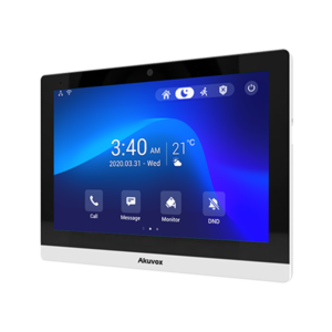 پنل آیفون هوشمند Akuvox مدل C319A به طور همزمان یک تاچ پنل 10 اینچ اندرویدی و دربازکن تحت شبکه است