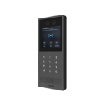 آیفون تصویری هوشمند Akuvox مدل X912 یک اینترکام کدینگ با طراحی ایتالیایی و رنگ خاکستری مشکی است