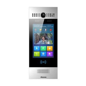 آیفون تصویری هوشمند Akuvox مدل R29 یک پنل ایفون کدینگ تمام لمسی با قابلیت تشخیص چهره است
