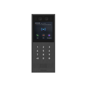آیفون تصویری هوشمند Akuvox مدل X912 یک اینترکام کدینگ با طراحی ایتالیایی و رنگ خاکستری مشکی است